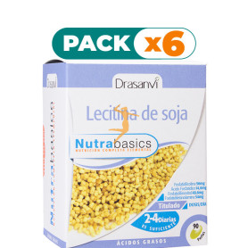 Pack 6x LECITINA DE SOJA 540Mg. 90 PERLAS DRASANVI