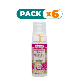Pack 6x MOUSSE DESMAQUILLANTE ROSA MOSQUETA BIO 150Ml. DRASANVI
