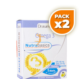 Pack 2x OMEGA 3 1000Mg. 48 PERLAS DRASANVI