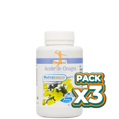 Pack 3x ONAGRA ACEITE 200 PERLAS 500Mg. DRASANVI