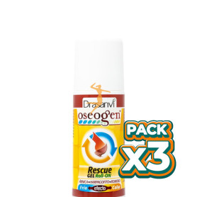 Pack 3x OSEOGEN RESCUE GEL ROLL-ON 60Ml. DRASANVI