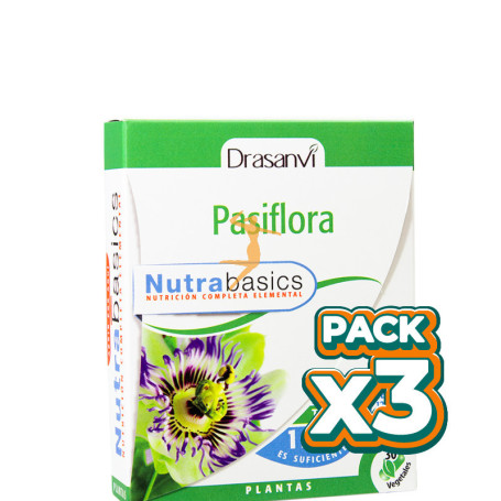 Pack 3x PASIFLORA 30 CÁPSULAS DRASANVI