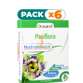 Pack 6x PASIFLORA 30 CÁPSULAS DRASANVI