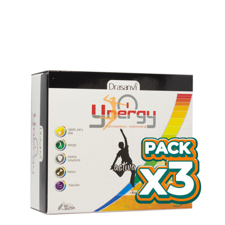 Pack 3x YNERGY ACTIVO 36 CÁPSULAS DRASANVI