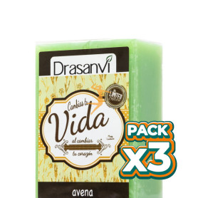 Pack 3x JABÓN DE AVENA 100Gr. DRASANVI
