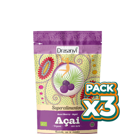 Pack 3x ACAI BIO 70Gr. DRASANVI