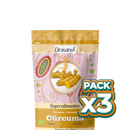 Pack 3x CÚRCUMA BIO 150Gr. DRASANVI