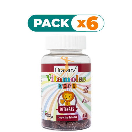 Pack 6x VITAMOLAS DEFENSAS NIÑOS 60 GOMINOLAS DRASANVI