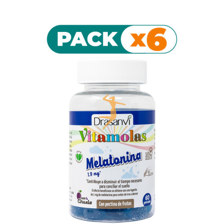 Pack 6x VITAMOLAS MELATONINA 60 GOMINOLAS DRASANVI