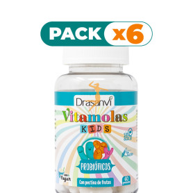 Pack 6x VITAMOLAS PROBIÓTICOS NIÑOS 60 GOMINOLAS DRASANVI