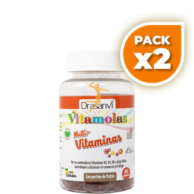 Pack 2x VITAMOLAS MULTIVITAMÍNICO ADULTO 60 GOMINOLAS DRASANVI