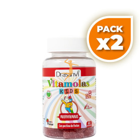 Pack 2x VITAMOLAS MULTIVITAMÍNICO NIÑOS 60 GOMINOLAS DRASANVI