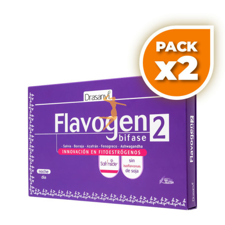 Pack 2x FLAVOGEN BIFASE 2 60 CAPSULAS DRASANVI