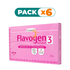 Pack 6x FLAVOGEN BIFASE 3 60 CÁPSULAS DRASANVI
