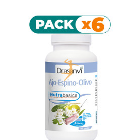 Pack 6x AJO, ESPINO Y OLIVO 120 PERLAS DRASANVI