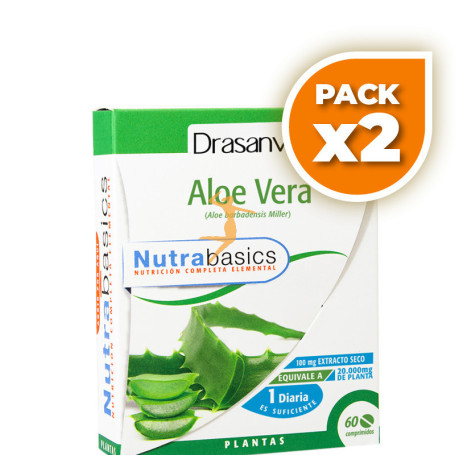 Pack 2x ALOE VERA 60 COMPRIMIDOS DRASANVI