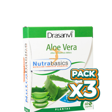 Pack 3x ALOE VERA 60 COMPRIMIDOS DRASANVI