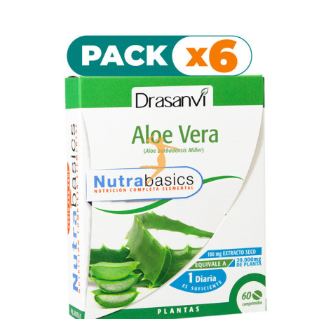 Pack 6x ALOE VERA 60 COMPRIMIDOS DRASANVI