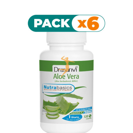 Pack 6x ALOE VERA 120 COMPRIMIDOS DRASANVI