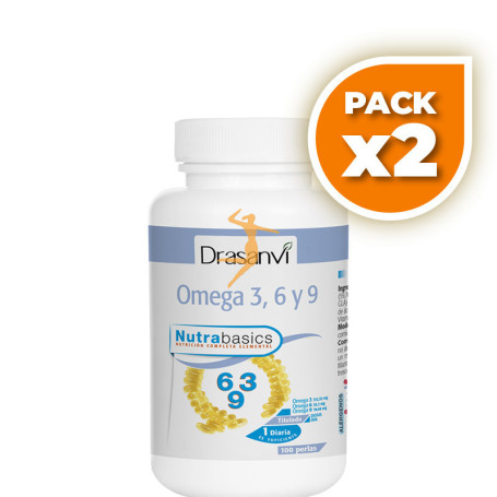 Pack 2x OMEGA 3-6-9 1.000Mg. 100 PERLAS DRASANVI