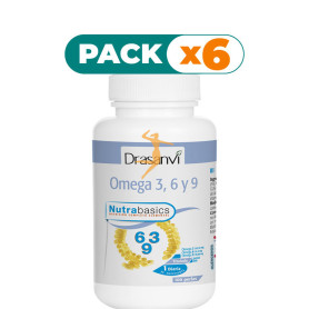 Pack 6x OMEGA 3-6-9 1.000Mg. 100 PERLAS DRASANVI