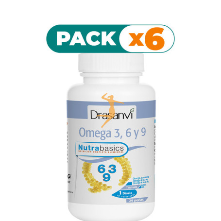Pack 6x OMEGA 3-6-9 1.000Mg. 24 PERLAS DRASANVI