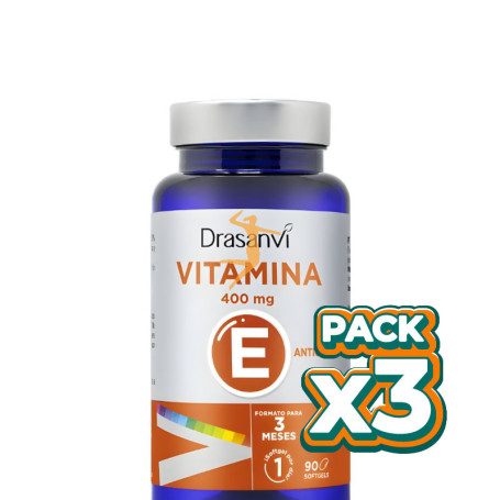 Pack 3x VITAMINA E 90 PERLAS DRASANVI