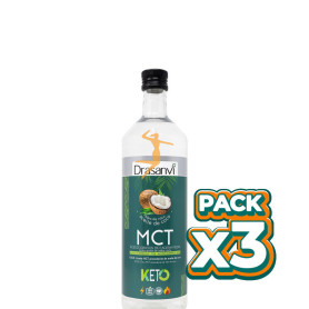 Pack 3x ACEITE MCT COCO 500MLt. KETO DRASANVI