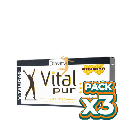 Pack 3x VITALPUR VITALIDAD 7 VIALES DRASANVI