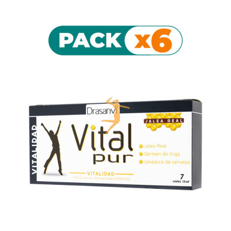 Pack 6x VITALPUR VITALIDAD 7 VIALES DRASANVI