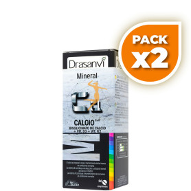 Pack 2x CALCIO CON VITAMINAS D3 Y K2 90 COMPRIMIDOS DRASANVI