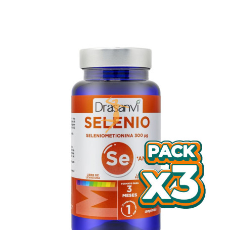 Pack 3x SELENIOMETIONINA 90 COMPRIMIDOS DRASANVI