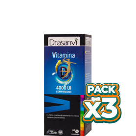 Pack 3x VITAMINA D3 90 COMPRIMIDOS DRASANVI