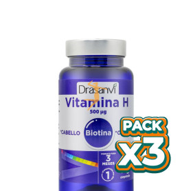 Pack 3x BIOTINA 500µg. 90 COMPRIMIDOS DRASANVI