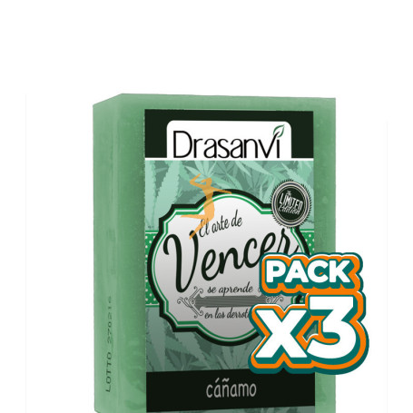 Pack 3x JABÓN DE CÁÑAMO 100Gr. DRASANVI
