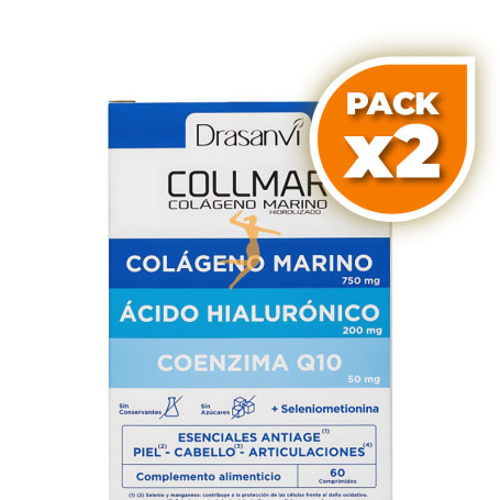 Pack 2x COLLMAR ESENCIALES ANTIAGE 60 COMPRIMIDOS DRASANVI