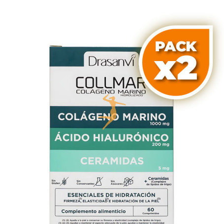 Pack 2x COLLMAR ESENCIALES HIDRATACION 60 COMPRIMIDOS DRASANVI