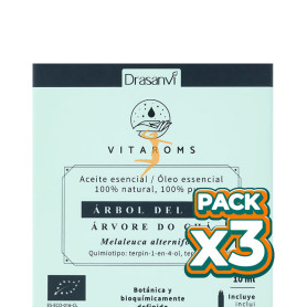 Pack 3x ACEITE EESENCIAL ÁRBOL DEL TÉ BIO 10ML VITAROMS DRASANVI