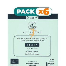 Pack 6x ACEITE ESENCIAL LIMON BIO 10M VITAROMS DRASANVI