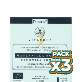 Pack 3x ACEITE ESENCIAL MANZANILLA ROMANA BIO 5ML VITAROMS DRASANVI