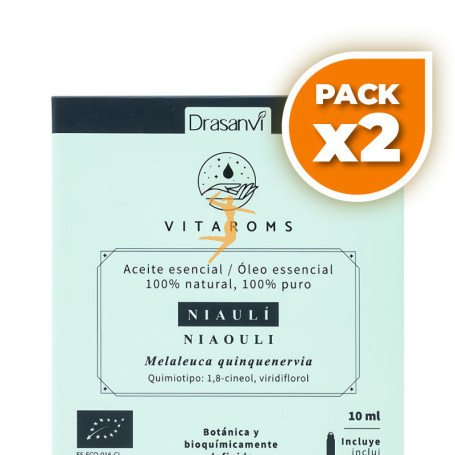 Pack 2x ACEITE ESENCIAL NIAULI BIO 10ML VITAROMS DRASANVI