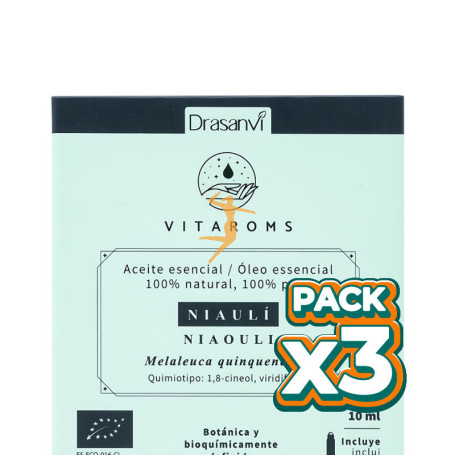 Pack 3x ACEITE ESENCIAL NIAULI BIO 10ML VITAROMS DRASANVI