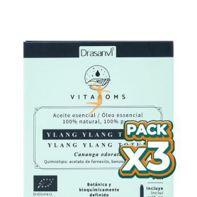 Pack 3x ACEITE ESENCIAL YLANG YLANG TOTUM BIO 5ML VITAROMS DRASANVI
