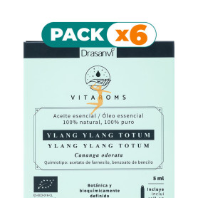 Pack 6x ACEITE ESENCIAL YLANG YLANG TOTUM BIO 5ML VITAROMS DRASANVI