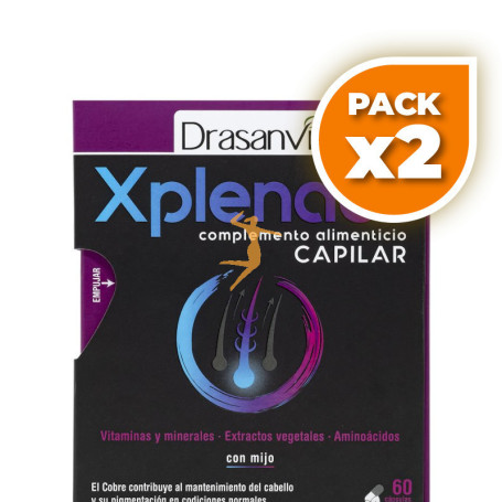 Pack 2x XPLENDOR CAPILAR 60 CAPSULAS DRASANVI