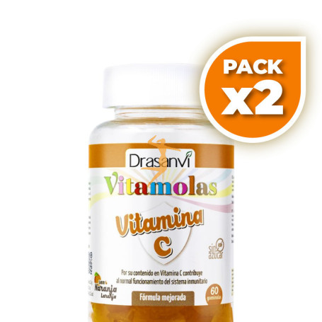 Pack 2x VITAMOLAS VITAMINA C 60 GOMINOLAS DRASANVI