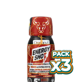 Pack 3x ENERGY SHOT SABOR LIMON 60ML DRASANVI