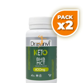 Pack 2x BHB 60 CÁPSULAS KETO DRASANVI