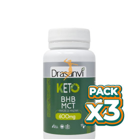 Pack 3x BHB 60 CÁPSULAS KETO DRASANVI