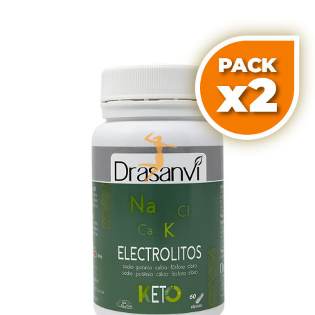 Pack 2x ELECTROLITOS 60 CÁPSULAS KETO DRASANVI